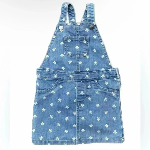 The Children’s Place Daisy Overall Denim Dress Size 3T - Picture 1 of 5